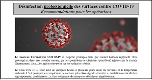AM3D : Protocole de désinfection professionnelle des surfaces contre COVID-19