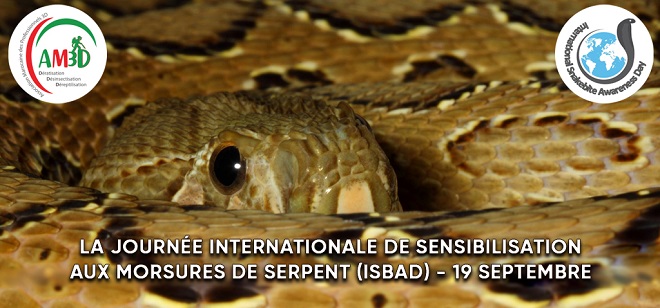 La Journée internationale de sensibilisation aux morsures de serpent (ISBAD) – 19/Septembre